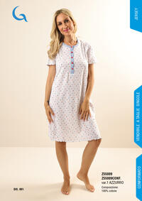 CAMICIA NOTTE M/M DONNA Z55009 Tellini S.r.l. Ingrosso Abbigliamento